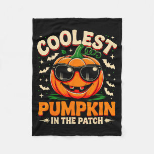 Kürbis mit dem coolsten Fleck Groovy Halloween für Fleecedecke