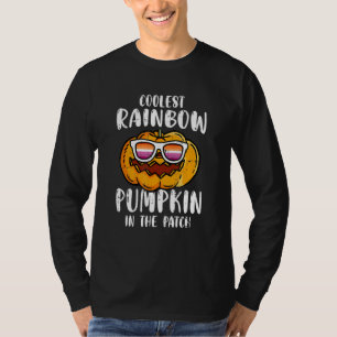 Kürbis mit dem coolsten Lesbischen LGBT Q Stolz T-Shirt