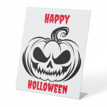 Kürbis mit Schädelschablone