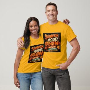 Kürbis-Modus: AN T-Shirt Lustiges Halloween T-Sh