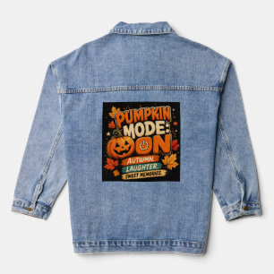 Kürbis-Modus: AN T-Shirt Lustiges Halloween-T-Sh Jeansjacke