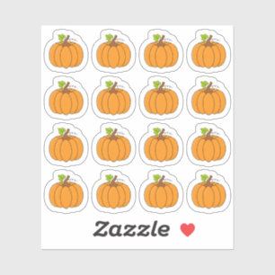 Kürbis Oktober Herbst Halloween Dekoration  Aufkleber