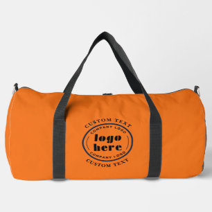 Kürbis Orange Company Logo Geschäftsförderung Duffle Bag