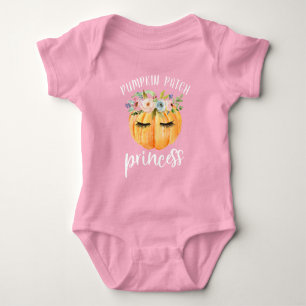 Kürbis-Patch-Prinzessin Halloween Baby Strampler