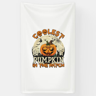 Kürbis-Patch-Sonnenbrille Hexenhut Halloween Banner