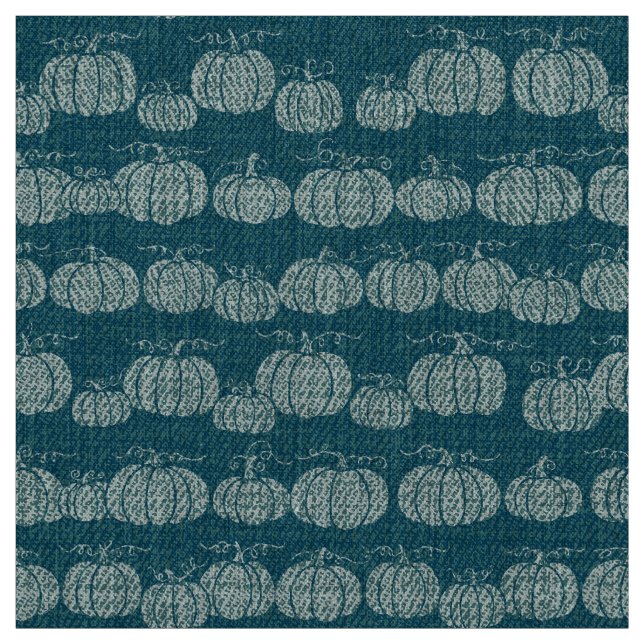 Kürbis-Pfad-Streifen - Tonales Teal Stoff (Muster)