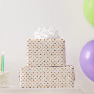 Kürbis-Pfirsich-Latte-Punkte-Geburtstag Geschenkpapier