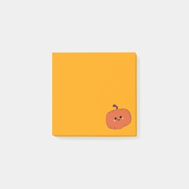 Kürbis Post-it Klebezettel (Vorderseite)