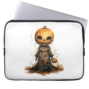 Kürbis-Puppe-Halloween-Aufkleber Laptopschutzhülle