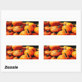 Kürbis!!! Rechteckiger Aufkleber