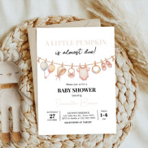 Kürbis-Rosa-Bugkokette Herbstbabydusche