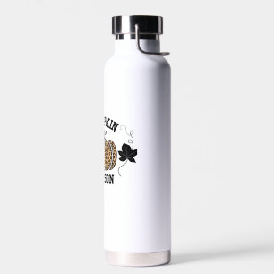 Kürbis-Saison Cheetah-Druck-Kürbis Herbst-Design Trinkflasche