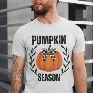 Kürbis-Saison Coquette schwarze karierte Schleife Sweatshirt