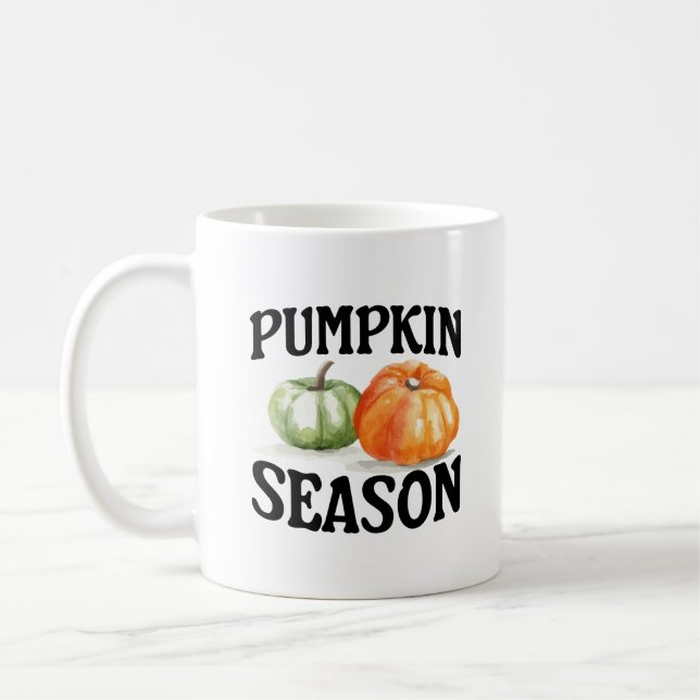 Kürbis-Saison Herbst Herbst-Saison Kaffeetasse (Links)