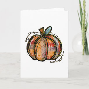 Kürbis-Saison Herbst Y'all Blätter Thanksgivi Karte
