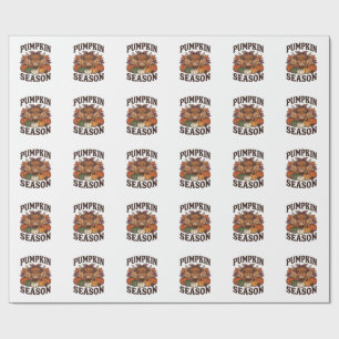 Kürbis-Saison Highland-Kuh Vintage-Herbst-Shirt_1 Geschenkpapier