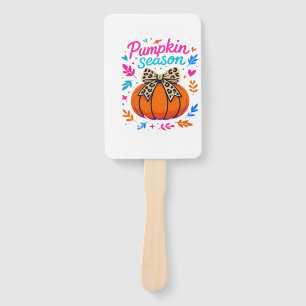 Kürbis-Saison-Leoparden-Bogen-Design � Cute Fall-A Fächer