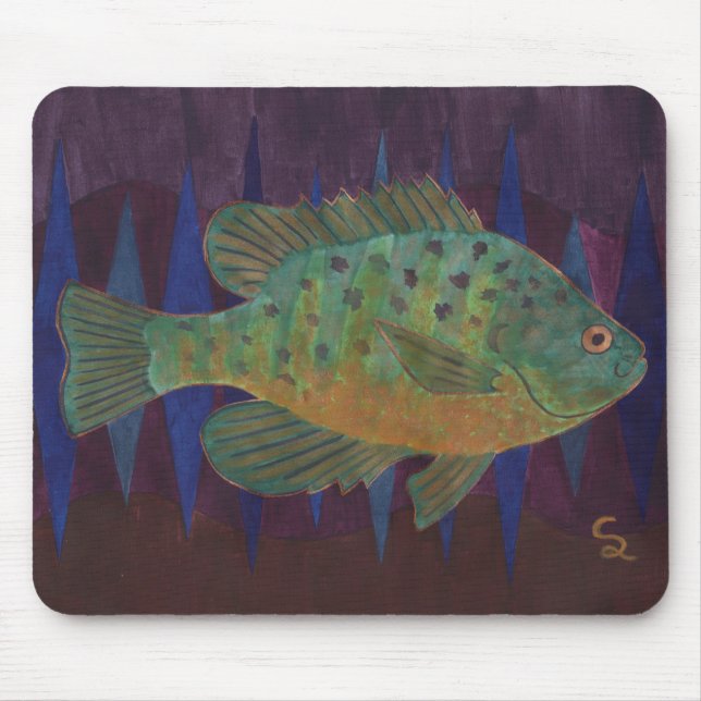 Kürbis-SamenSunfish Mousepad (Vorne)