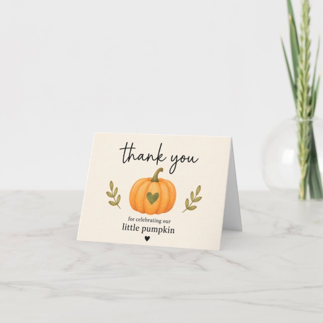 Kürbis Sanft Orange Danke (Vorderseite)