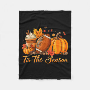 Kürbis Sce Football Die Saison ist da Herbst Thank Fleecedecke