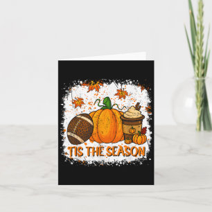 Kürbis Sce Football Die Saison ist da Herbst Thank Karte