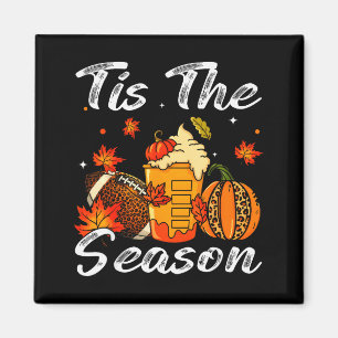 Kürbis Sce Football Die Saison ist da Herbst Thank Magnet