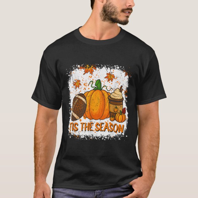 Kürbis Sce Football Die Saison Ist Da Herbst Thank T-Shirt (Vorderseite)