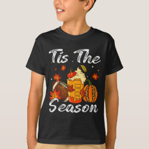Kürbis Sce Football Die Saison ist da Herbst Thank T-Shirt