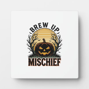 Kürbis-Schabernack-Shirt Vintage-Halloween-Grafik_ Fotoplatte