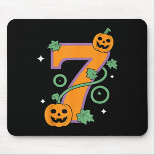 Kürbis Sechs Sieben 67 passendes 7 Halloween Paar  Mousepad