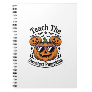 Kürbis-Shirt für Lehrer Süß Halloween-Klasse Desig Notizblock