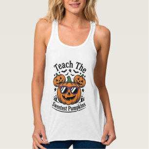 Kürbis-Shirt für Lehrer Süß Halloween-Klasse Desig Tank Top