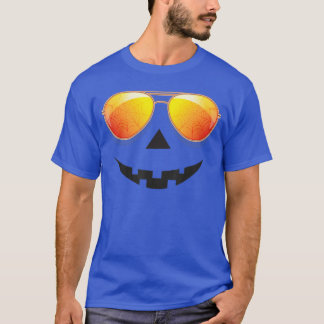 Kürbis-Shirt Halloween-Sonnenbrille Spinnennetz-Tr T-Shirt