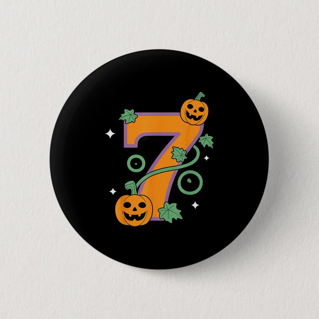 Kürbis Six Seven 67 passend 7 Halloween Paare  Button (Vorderseite)