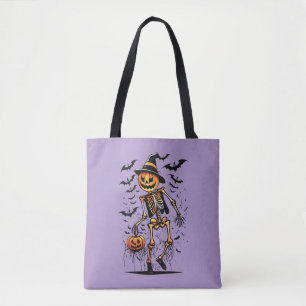 Kürbis-Skelett-Halloween-Kunst