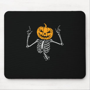 Kürbis-Skelett-Rakete Halloween Gruselig Männer Fr Mousepad