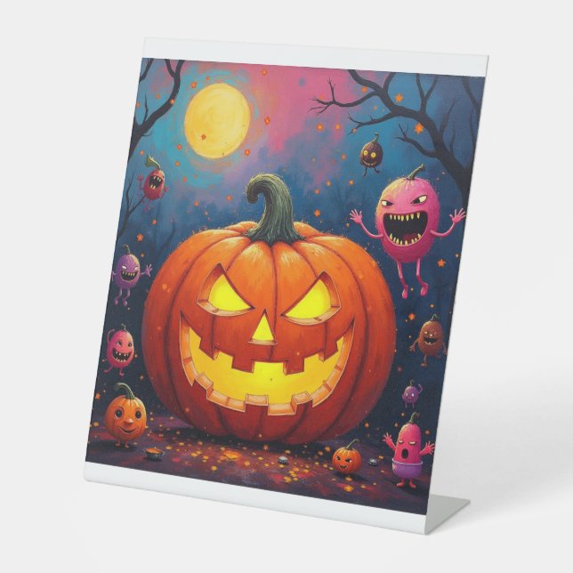 Kürbis Sockelschild (Vorderseite)