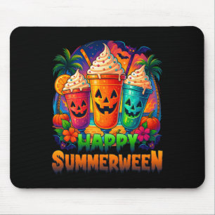 Kürbis-Sommerween-Stimmung Skelett Sommer Wa Mousepad