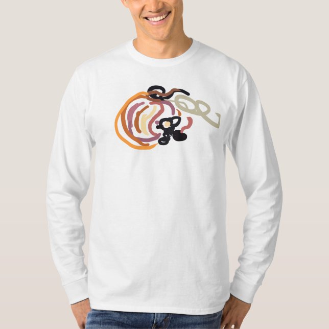 Kürbis Sonnenuntergang Herbst süß T-Shirt (Vorderseite)