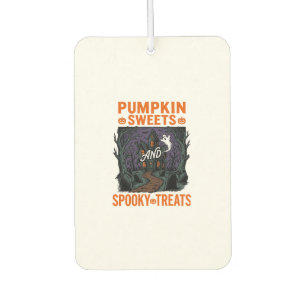 Kürbis-Süßigkeiten-Shirt Gruselige Halloween-Desig Autolufterfrischer