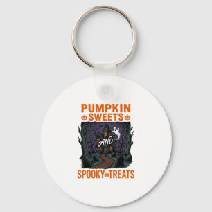 Kürbis-Süßigkeiten-Shirt Gruselige Halloween-Desig Schlüsselanhänger