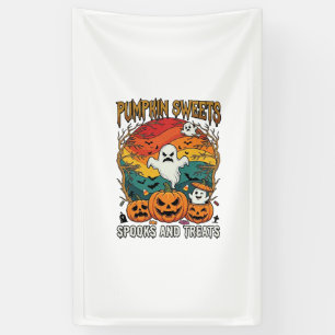 Kürbis Süßigkeiten Spuk Behandlungen Halloween Gei Banner