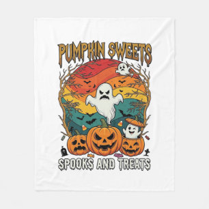 Kürbis Süßigkeiten Spuk Behandlungen Halloween Gei Fleecedecke