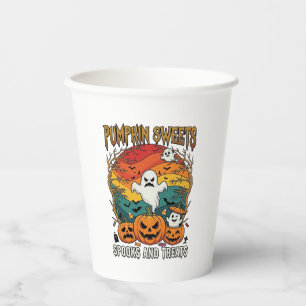 Kürbis Süßigkeiten Spuk Behandlungen Halloween Gei Pappbecher