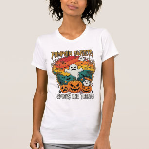 Kürbis Süßigkeiten Spuk Behandlungen Halloween Gei T-Shirt