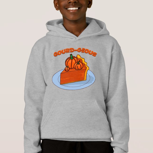 Kürbis-tinös Hoodie (Vorderseite)