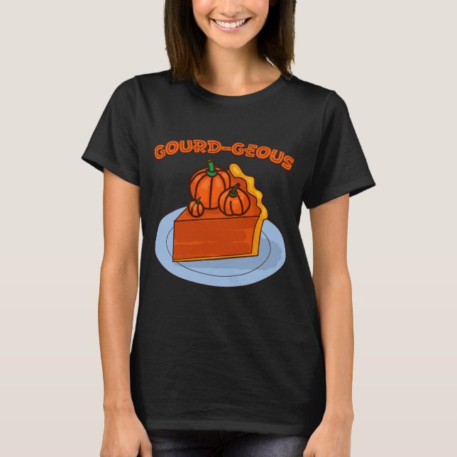 Kürbis-tinös T-Shirt (Vorderseite)