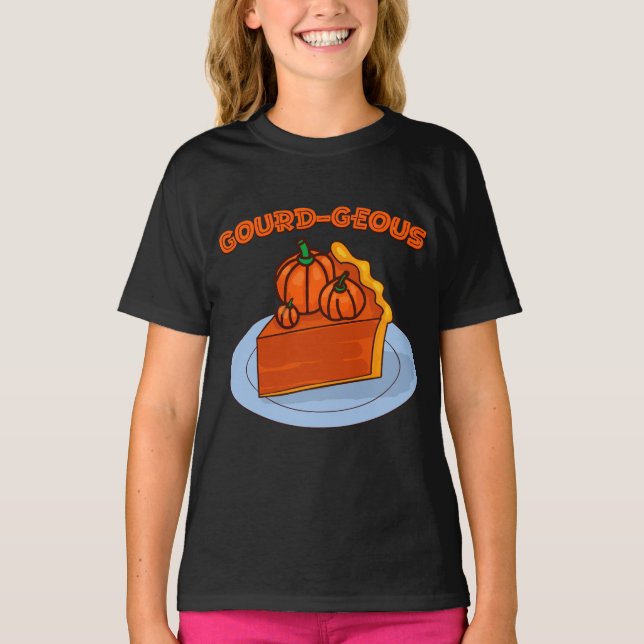 Kürbis-tinös T-Shirt (Vorderseite)