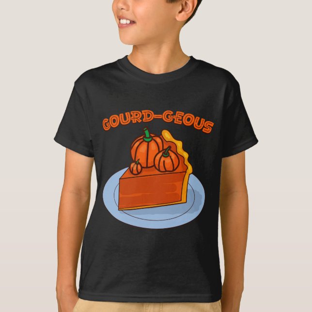 Kürbis-tinös T-Shirt (Vorderseite)