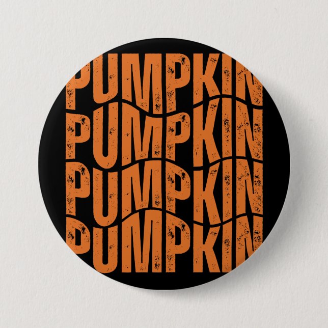 KÜRBIS-TYPOGRAFIE-GESCHENK BUTTON (Vorderseite)